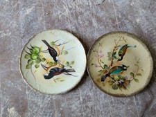 Vintage Hand-Painted / Signed Plate~2 Birds, ...