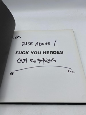 Fuck You Heroes Signed Friedman, Glen 9780964191600 Burning Flags