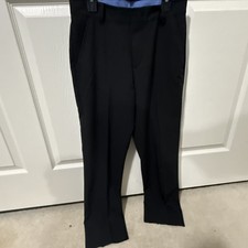 Izod Youth Boys Dress Pant Slacks Black 14 Regular