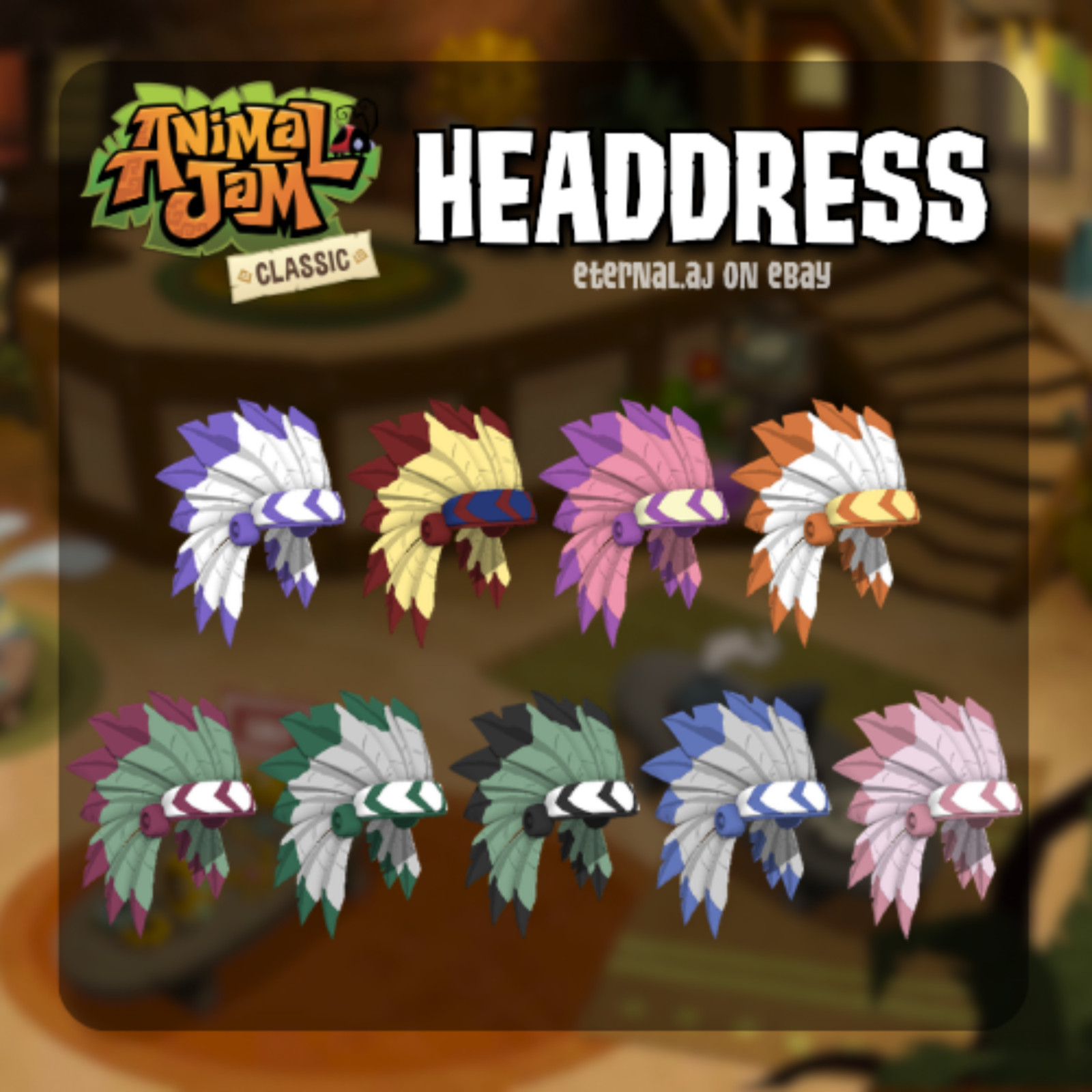 Animal Jam Classic (AJC) | Rare Headdress (READ DESCRIPTION BEFORE BUYING)