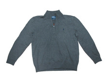 Polo Ralph Lauren Men's Sweater Long Sleeve Shirt Mock Neck Gray Size XL