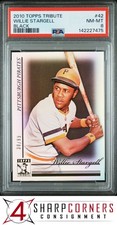 2010 TOPPS TRIBUTE BLACK #42 WILLIE STARGELL HOF #/99 POP 1 PSA 8