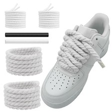 NDTEZUGT 13/32'' 1cm Thick Rope Shoe Laces Strings for Air Force 1, Round Co...