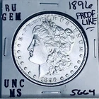 1896 BU GEM MORGAN SILVER DOLLAR UNC MS+++ U.S. MINT RARE COIN 5664