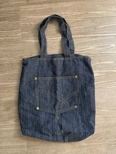 Denim Tote Bag Handbag Large Capacity Jean Shoulder Shopping Travel Y2k 90s