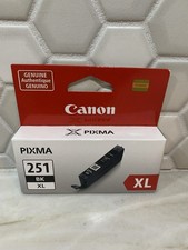 Genuine Canon Pixma 251XL, BK, Black Ink, Cartridge New Sealed