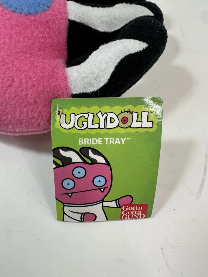 Bandeja de noiva Uglydolls GUND brinquedo de pelúcia boneca feia recheada rosa Babo 12" lote de 2 novas - Imagem 2 de 4