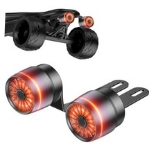 Smart Skateboard tail Lights,2-pack Brake Sensing,5 Mods,Quick-Release,with