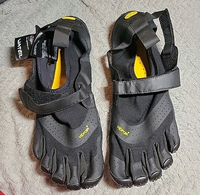 Vibram Five Fingers Mens 12-12.5 V Aqua Water Shoes 18M7301 Black Yellow