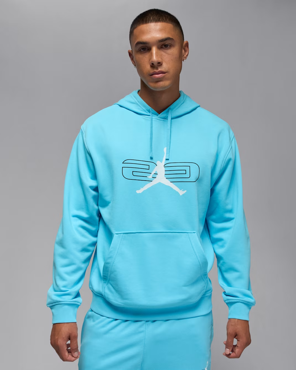 Jordan Sport Crossover Hoodie Men's Blue Chill Fleece Dri-FIT