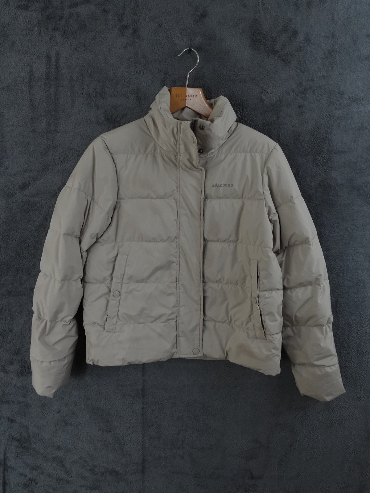 Ayacucho Jacket Womens Small Cream Puffer Insulated Down Feather Outdoor Walking