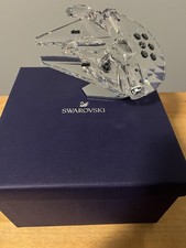 Statuina cristallo Swarovski Star Wars Millennium Falcon astronave #5619212