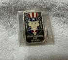 July 4 1975 Independence Day Ceeco Enamel 1 oz .999 Fine Silver Bar RARE
