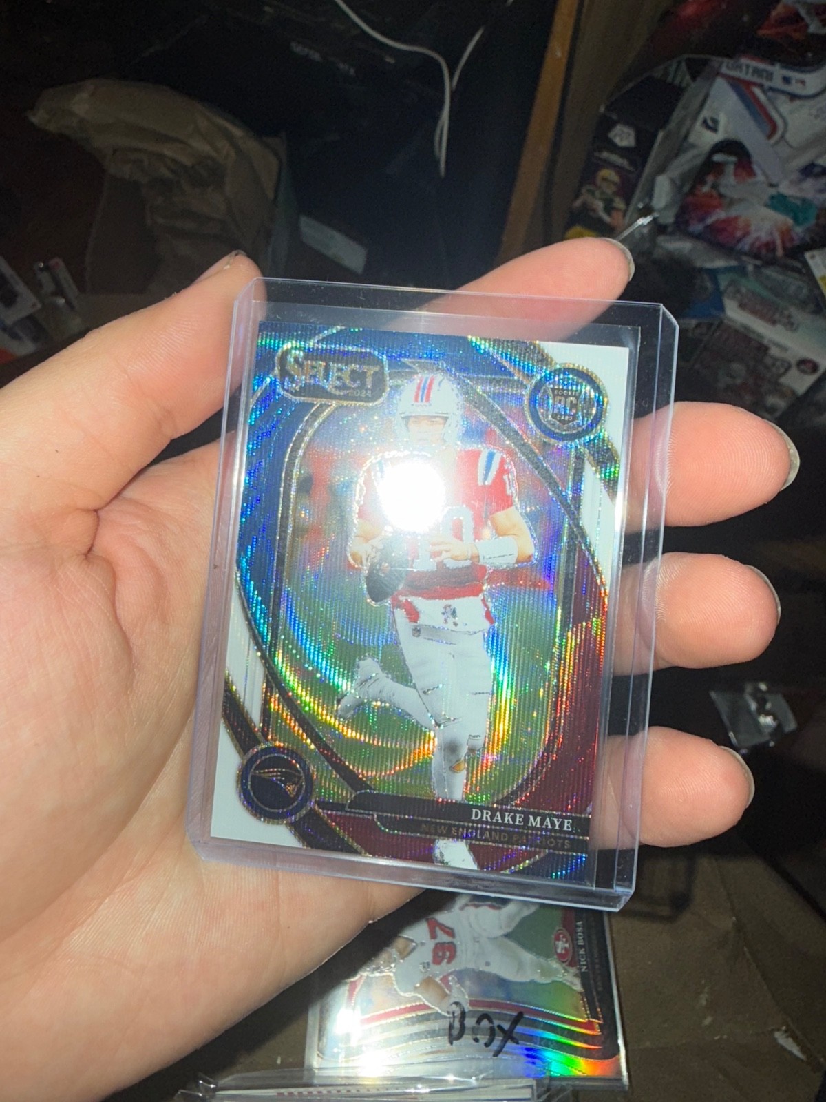 2024 Panini Select - Club Level Drake Maye #218 Tri-Color Prizm /149 (RC)