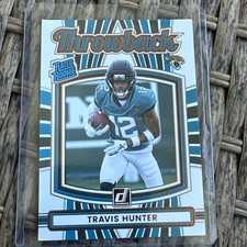 2025 Panini Donruss Throwback #3 Travis Hunter RC Rated Rookie