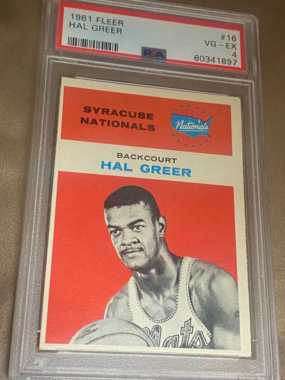 1961 Fleer Hal Greer #16 PSA 4 VG-EX
