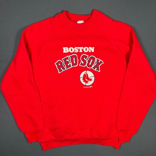 Vintage 1988 Boston Red Sox Sweatshirt Fruit of the Loom Crewneck Red Mens Large