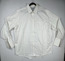 Charles Tyrwhitt White Dress Shirt French Cuff 19 37 Non Iron Cotton Large XL
