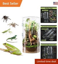 Transparent Front Opening Spider Terrarium - 12-Inch Tall Acrylic Enclosure