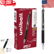 uni-ball 207 Retractable Gel Pens, Bold Point 1.0mm , Blue, 12 Coun