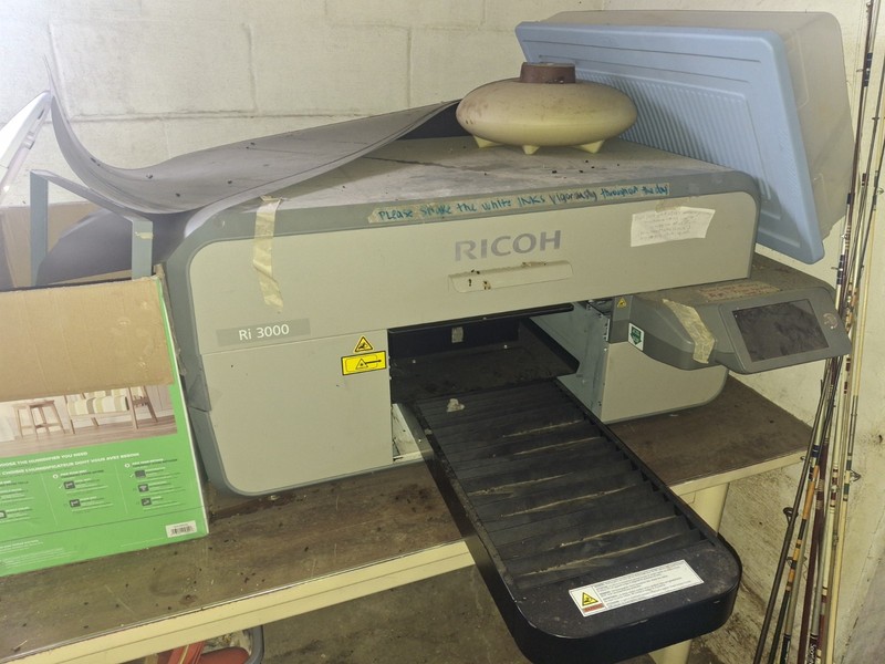 Ricoh Ri3000 Direct to Garment Printer 