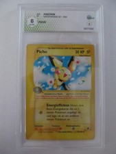 e-Card, Expedition Base Set, 58/165, Pichu, GRAAD 6, German Card, XX125 on eBay