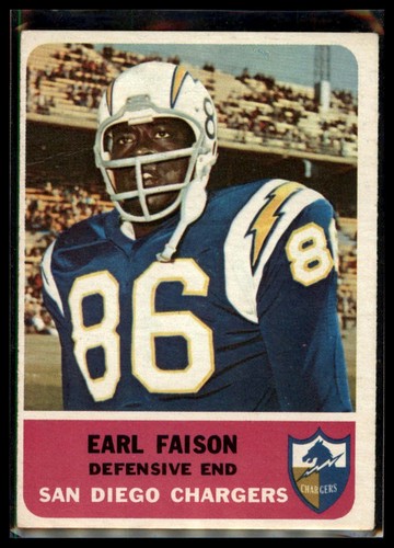 Earl Faison #87 1962 Fleer card