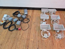 Marquee tent electric power sockets and lights