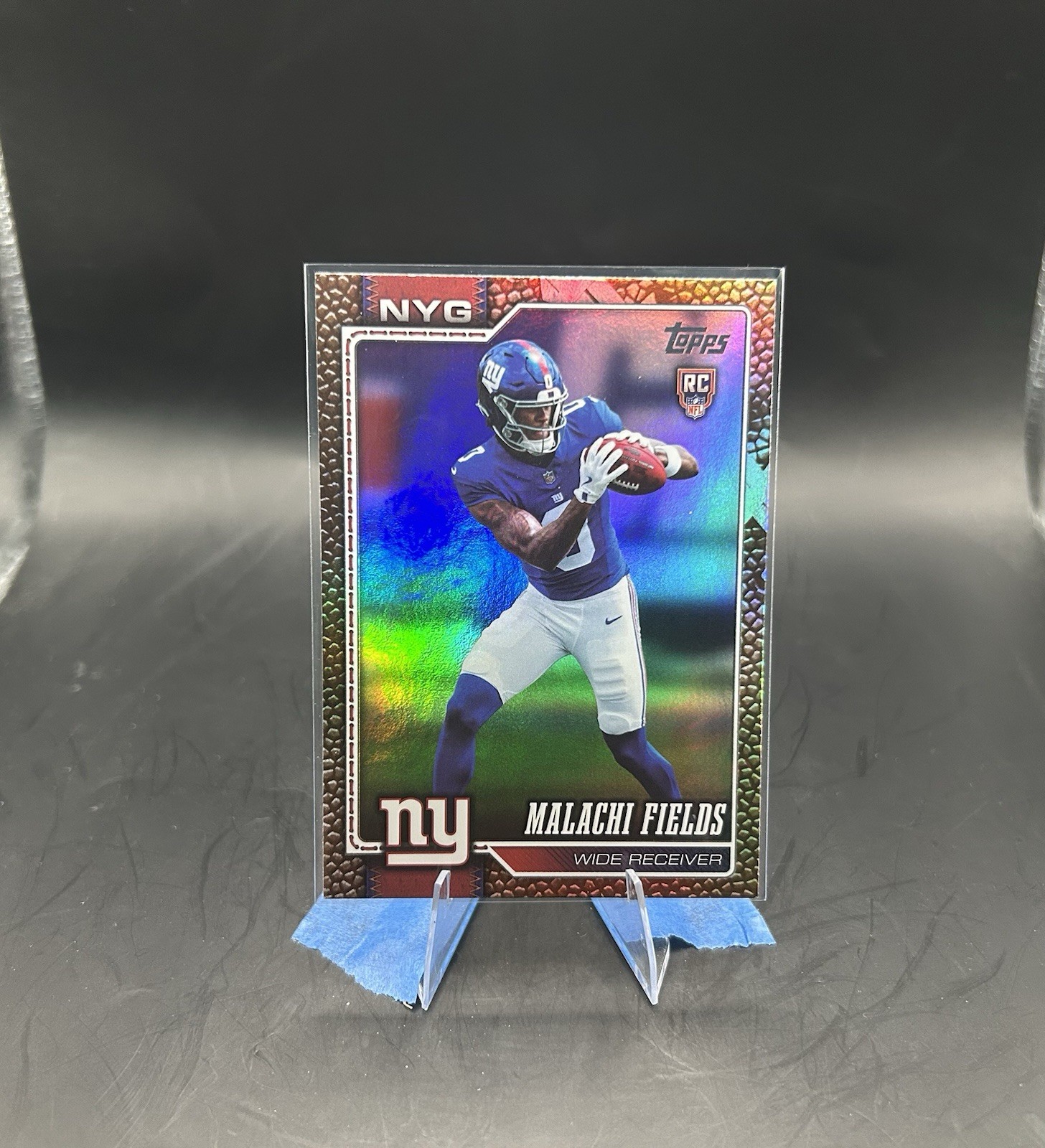 2026 Topps Flagship RC Malachi Fields Pigskin Refractor New York Giants #330