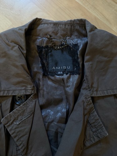 Amisu Kurzer Trenchcoat Braun XS 34 - Bild 6 von 8