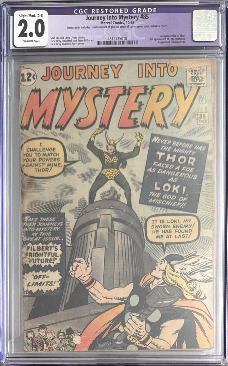 Journey Into Mystery #85 CGC 2.0 Restored Label 1st App Loki | eBay