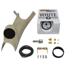 Taupe 03-09 Dodge Ram 5.9 6.7 Cummins Gauge Package w White 7 60 PSI Boost Gauge
