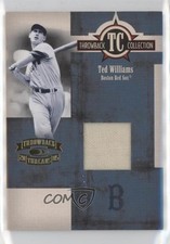 2005 Donruss Throwback Threads Collection Combo Materials 5/20 Ted Williams 4at