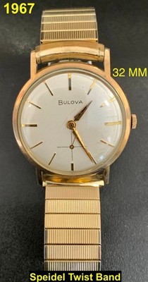 Vintage 1967 Bulova Men's Dress Watch M7 Sub Seconds 10K RGP Manual Wind (32mm)