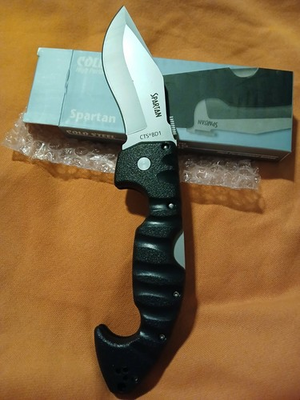 #ad #ad Spartan CTS BD1 Cold Steel Handles Plain Edge Black Griv Ex $35.99