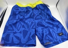 Speedo Hydro Square Leg Swim Trunk: Men's Size Small Board Short Blue