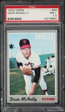 1970 Topps #20 Dave McNally Baltimore Orioles PSA 7.5 (((POPULATION 1 OF 1)))