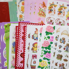 You Choose - Vintage 1980s 90s Sticker Sheets, Valentines, Easter, St. Patrick's
