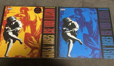 #ad #ad Lot of 2 GUNS N#x27; ROSES quot;Use Your Illusionquot; 1 amp;2 Double LPs Vinyl NEW SEALED $72.99