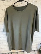 BYLT Shirt Mens XXL Charcoal Drop Cut Lux Athletic Casual Workout Gym Logo