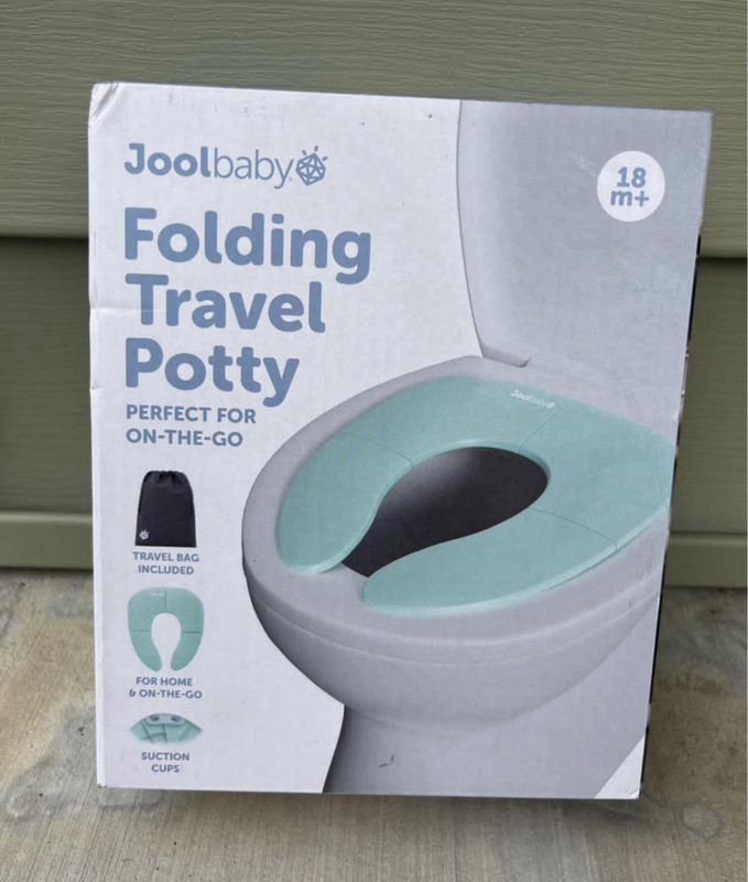 Joolbaby Folding Travel Potty Seat, Green 18m+ On-the-Go w/ Travel Bag