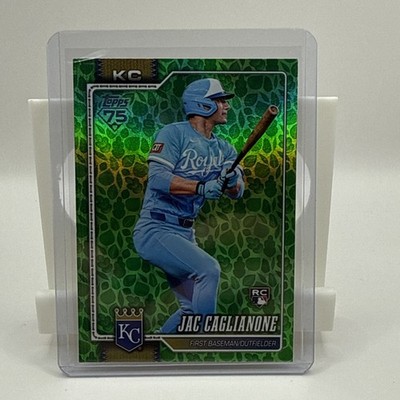 Topps 2026 Green Easter Leaf Foil SSP Jac Caglianone #138 Royals RC