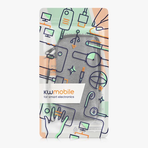 Custodia per Smartphone XL - 6,7 6,8" - Astuccio Porta Cellulare - Zdjęcie 7 z 7