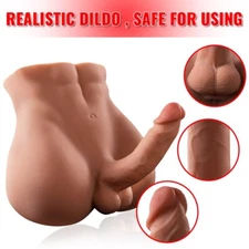 Male Body Sex Doll For Women Gay Bottom Top G-Spot Realistic Dildo Silicone Skin
