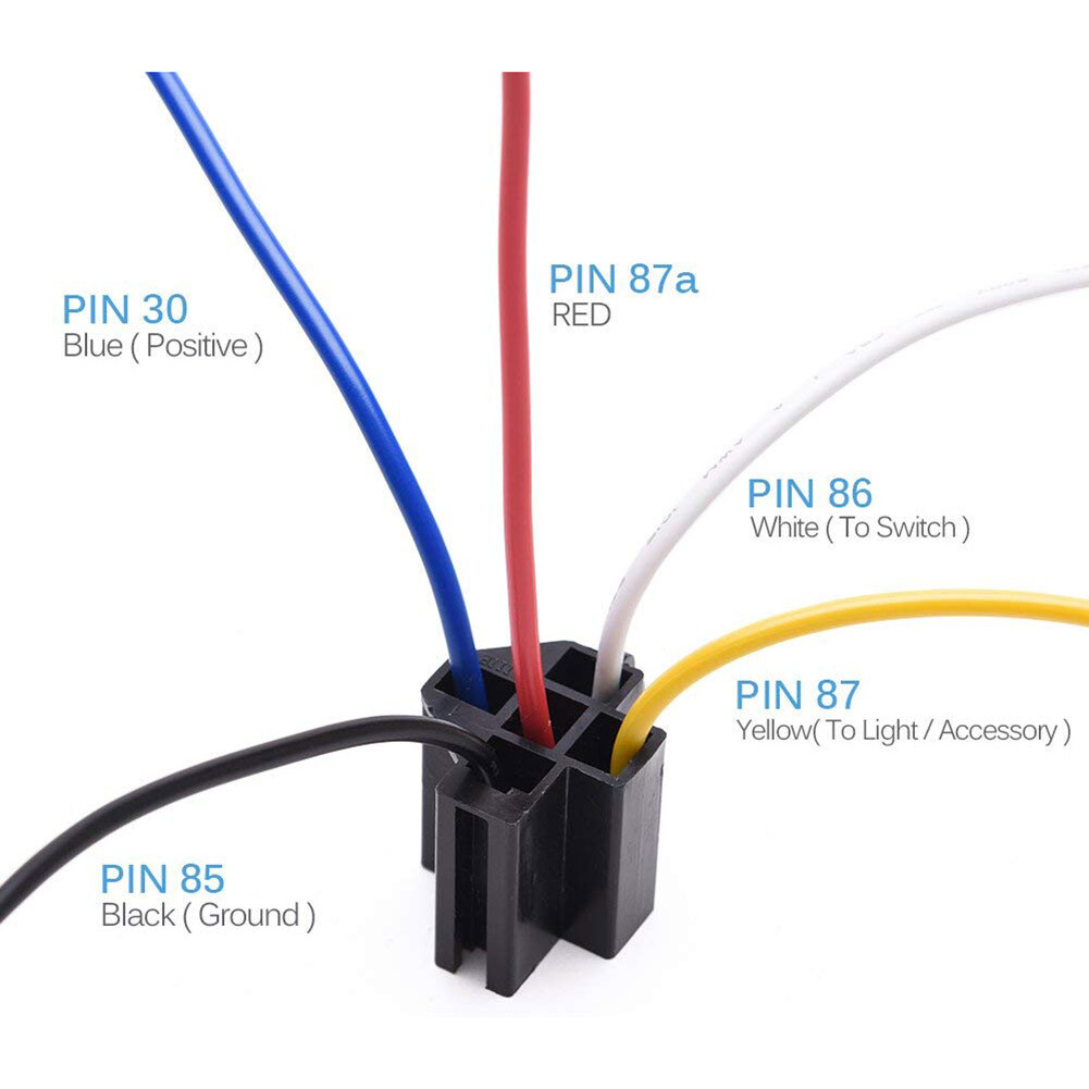 5Pcs 12V 40 Amp Car SPDT Relay DC 5 Pin 5 Wires W/ Harness Socket Automotive AU | Australia - View #2