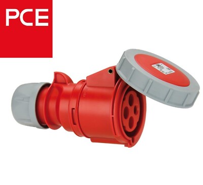 PCE 2242-3v CEE-connector [32A 4p 3h IP67] 380/440V SHARK Refer container plugs
