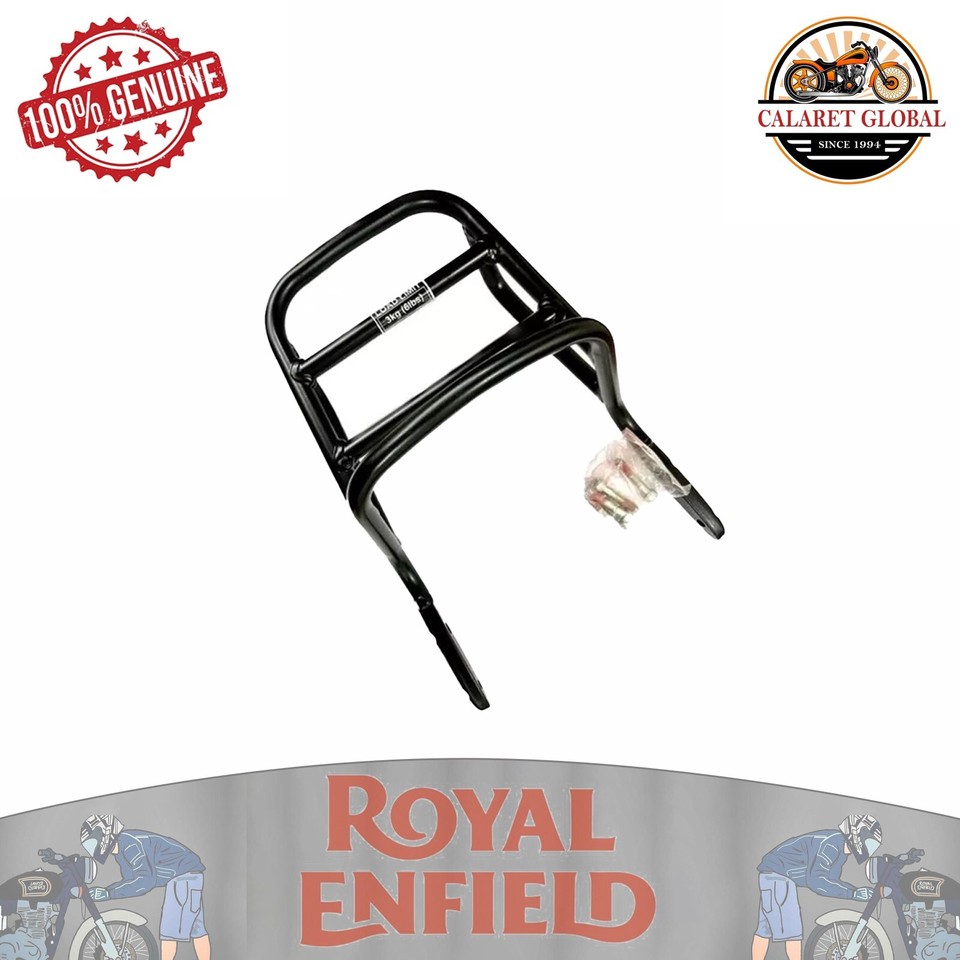 Royal Enfield black rear rack with bolts for all new classic 350 ...
