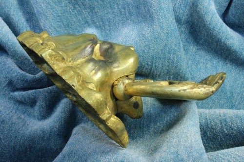 Knocker Lion face. Modernist. Bronze. S.XX Knocker Aldaba Lion Face Modernist - Picture 4 of 11