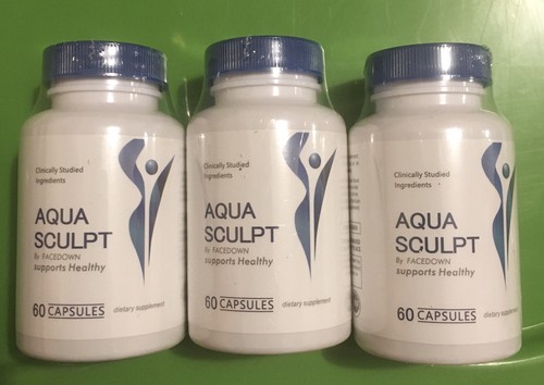 Aqua Sculpt Advanced Weight Loss Support Maximum Strength THREE Bottles 60 Pills