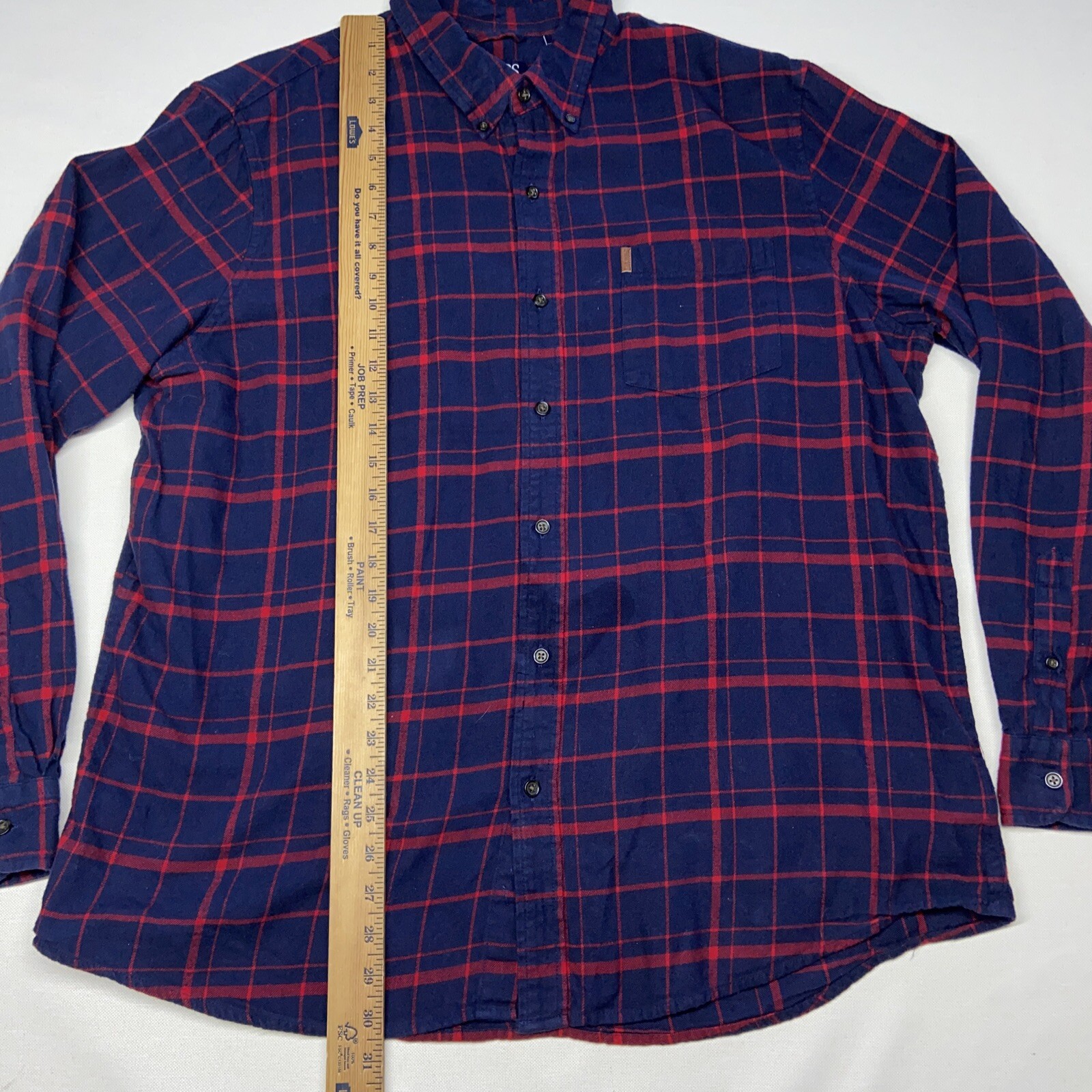 Chaps Performance Blue Long Sleeve Button Up Pock… - image 4
